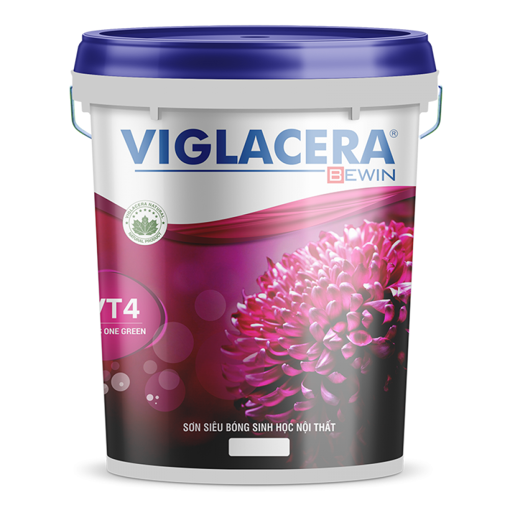 VIGLACERA - GLOSS ONE GREEN PLUS - Sơn siêu bóng sinh học nội thất 18l